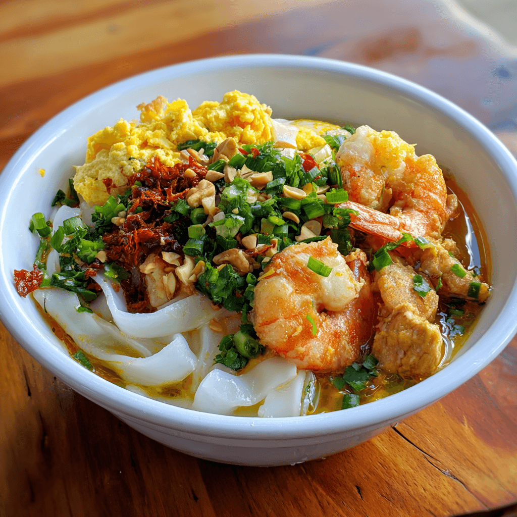 Mỳ Quảng tôm thịt trứng